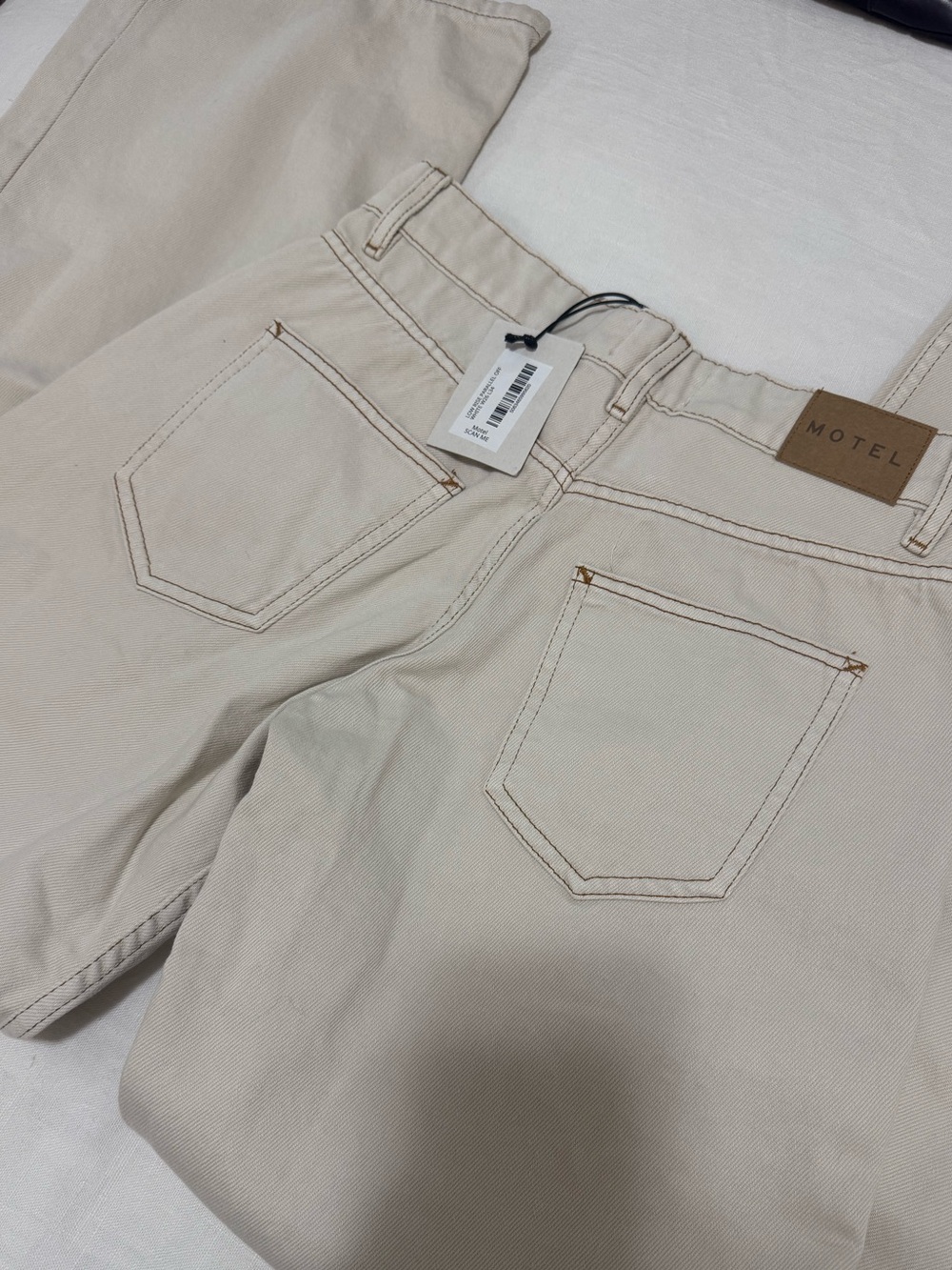 Motel Rocks White low rise jeans - Picture 5 of 6